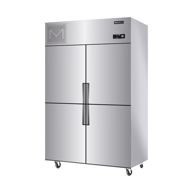 美菱(MELING) 四门不锈钢厨房商用冰柜 酒店大容量双温冷藏冷冻冷柜 立式 MCF(L)-1.2LCD4MOH