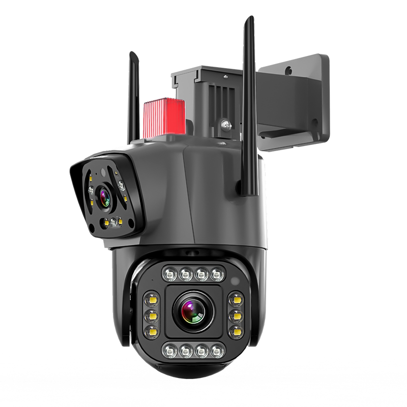 网络眼室外监控智能摄像头手机远程360度全景无死角家用高清全彩夜视防水