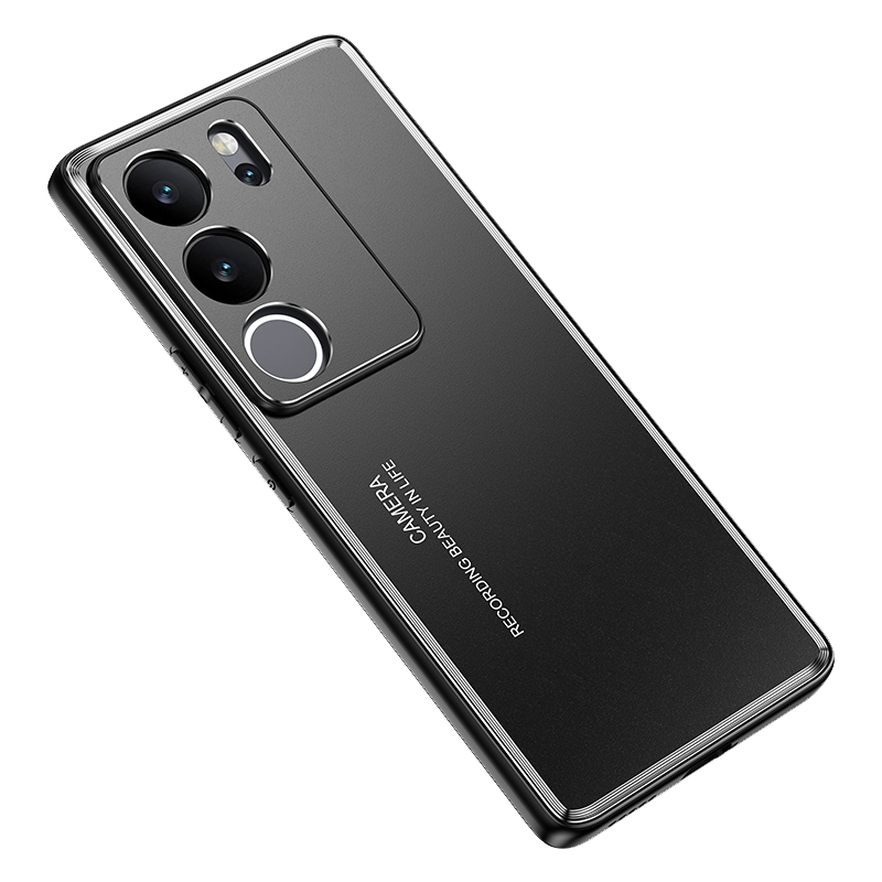 魅爱琳 荣耀90/荣耀90Pro手机壳保护套华为外壳 光影磨砂 金属防摔轻薄软套 全包炫酷散热时尚潮壳 手机套