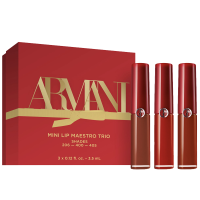 阿玛尼(ARMANI)唇釉口红 红管限量礼盒套装405 206 400中样3.5ml*3 生日礼物 送女友