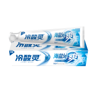 冷酸灵牙膏海盐沁爽170g*2支装抗敏感牙膏缓解地中海海盐唤醒因子 海盐柠檬香 口气清新 官方旗舰店