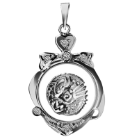 梦克拉Mkela 18K钻石吊坠生肖项坠 12生肖 吊坠 钻石 20分以下不分级 无主钻