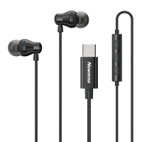 纽曼有线耳机XL16 Type-c 黑色 入耳式久戴不痛HIFI环绕立体声适用安卓OPPO手机笔记本平板多功能线控