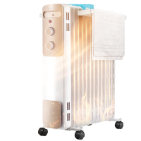 美的(Midea)取暖器油汀 HY22M 13片2200W 大面积散热片 倾倒断电 适用20-25㎡ 电暖气家用暖气机