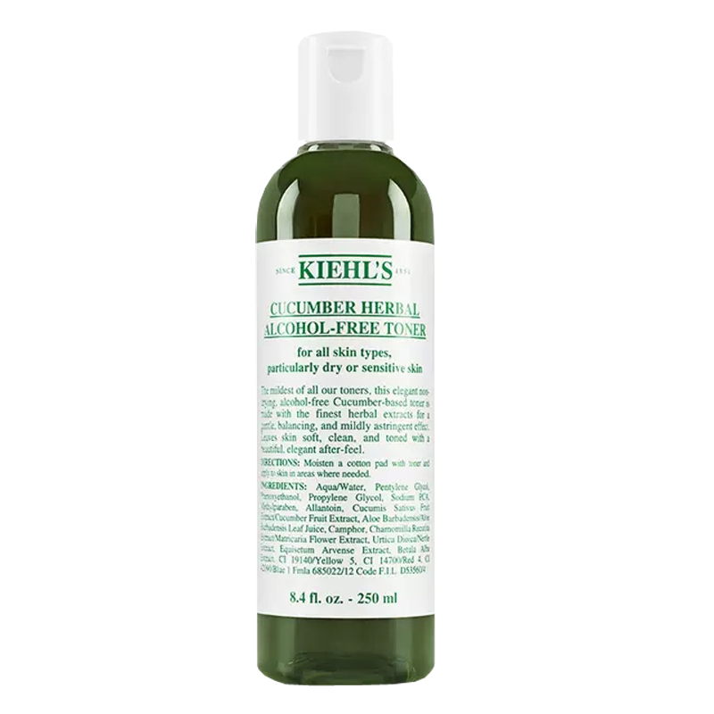 科颜氏(Kiehl's)黄瓜植萃爽肤水250ml 清爽型黄瓜水温和保湿补水