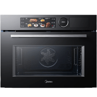 美的(Midea)电烤箱嵌入式蒸烤炸一体机三合一家用全彩屏智能超控雪花搪瓷易清洁内腔BS50S6W(线下同款)