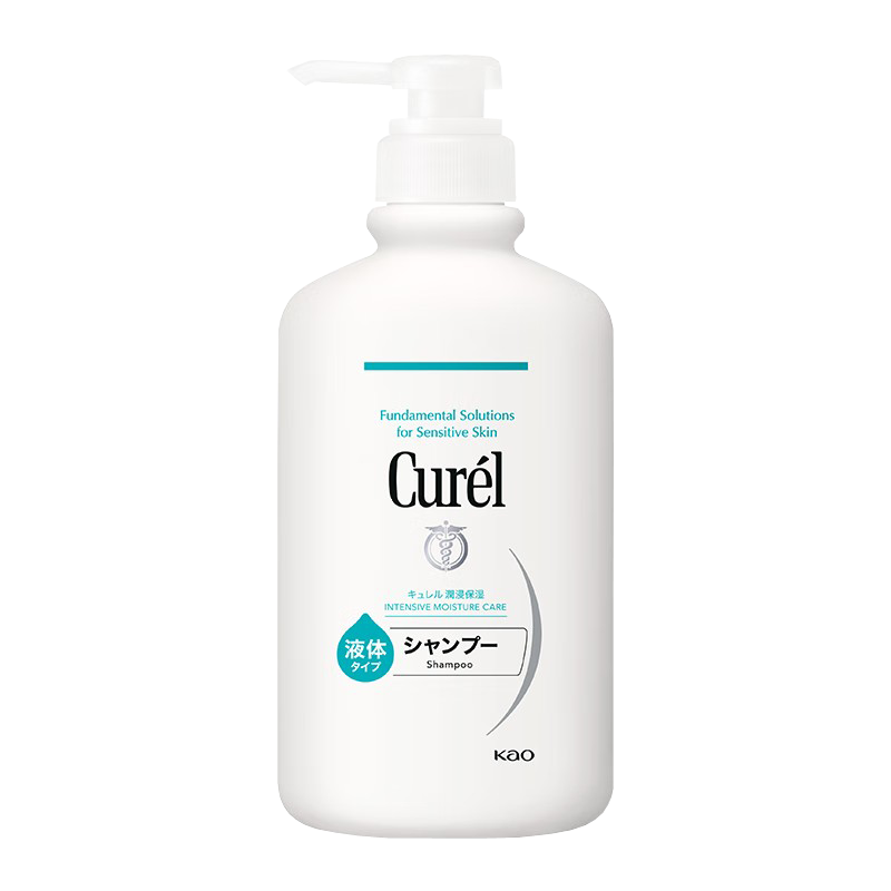 珂润(Curel)润浸保湿洗发液420ml 洗发水洗净油脂污垢 润养秀发 干燥性敏感肌适用
