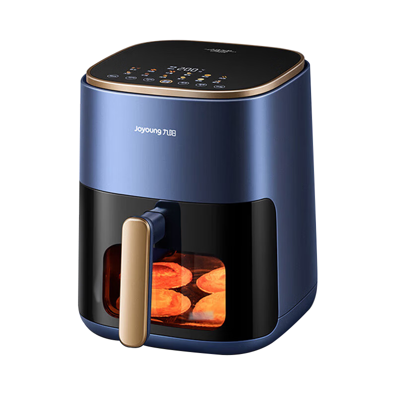 九阳(Joyoung)不用翻面 聚能寰顶 可视智能 蒸汽嫩炸空气炸锅 家用5L大容量 薯条机电炸锅 KL50-V552