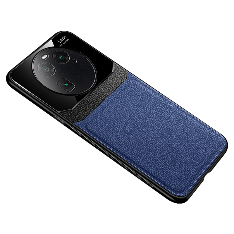 魅爱琳 OPPO Find X6/X6pro手机壳保护套外壳 商务皮纹 防摔硅胶软套 全包轻薄散热潮时尚 手机套