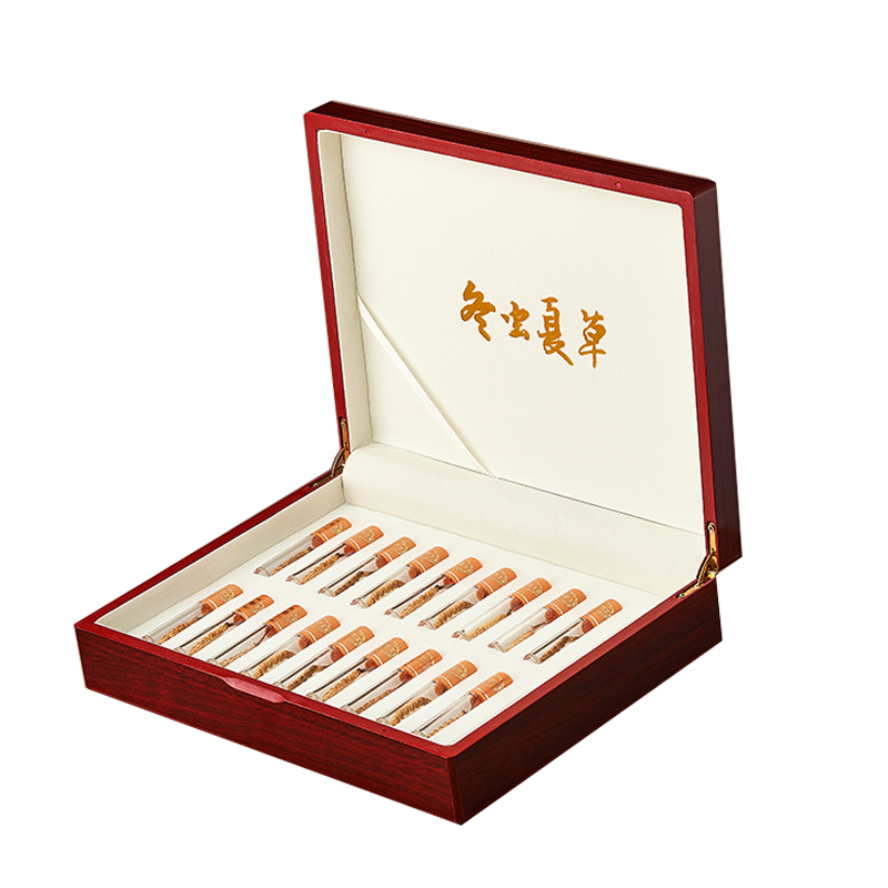 [藏云麓]新鲜冬虫夏草正品头期虫草干货4根/克20根水晶送礼佳品礼盒装