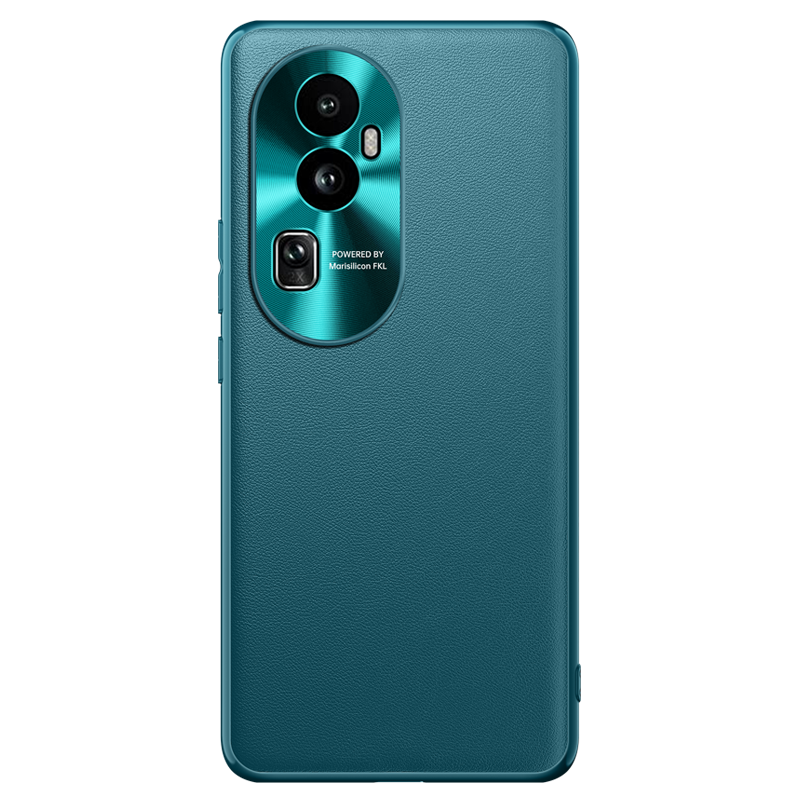 魅爱琳 OPPO Reno10/Pro/Pro+手机壳保护套外壳 商务新素皮 全包轻薄防摔电镀软套 镜头保护日韩时尚潮壳