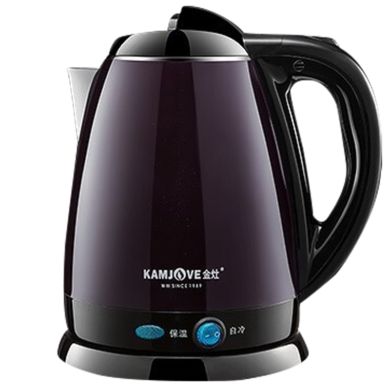 金灶(KAMJOVE)电热水壶烧水壶 304不锈钢保温煮水壶 双层防烫烧水茶具 1.8L大容量