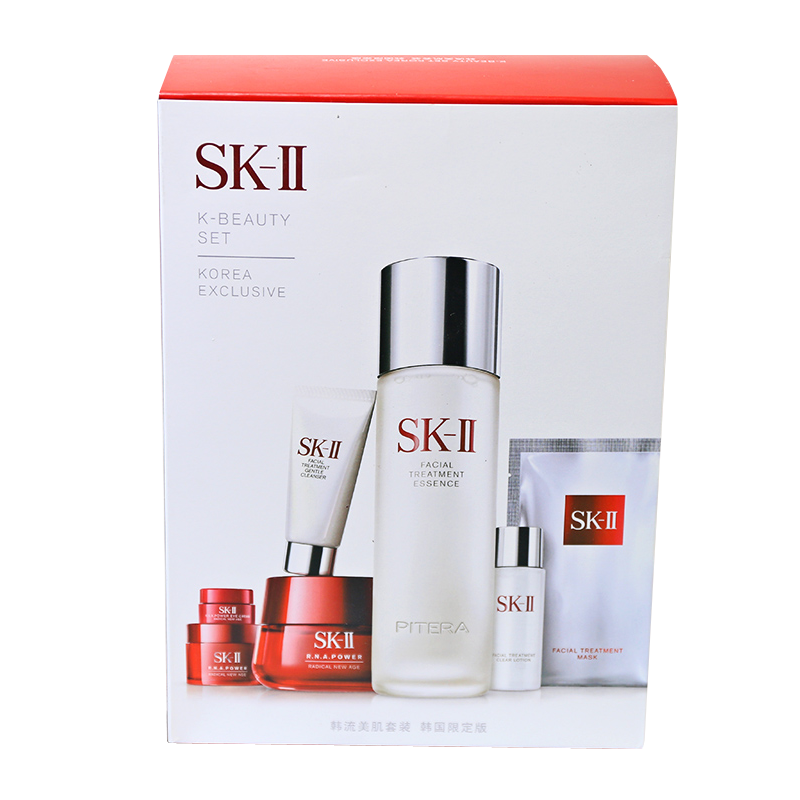 SK-II/SK2/SKII韩流美肌套装女sk2神仙水大红瓶限量7件套护肤礼盒 新老版随机发