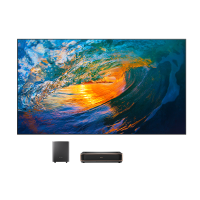 激光电视 S1 MAX英寸4K超高清家庭影院 大屏护眼 电影院同源技术 折叠入户 超薄 菲涅尔巨幕