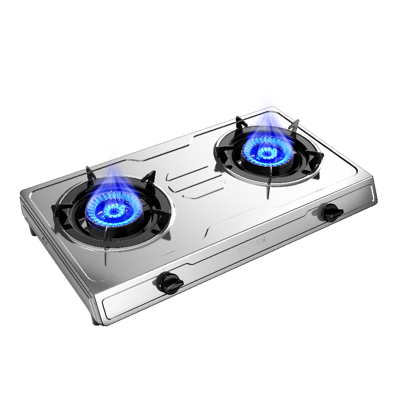 华帝 百得(BEST) 燃气灶 4.5KW大火力 不锈钢台式全进风家用煤气炉燃气灶具双灶 TE01 天燃气