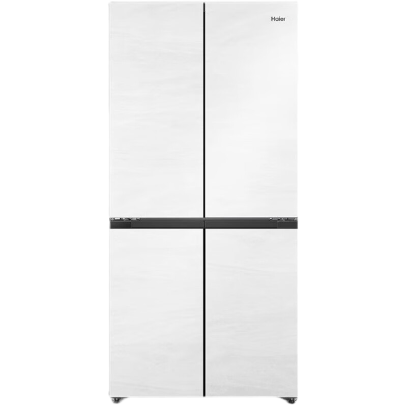 海尔(Haier)十字对开门冰箱462L容量一级变频 风冷无霜自由零嵌入 黑金净化 BCD-462WGHTD45GZU1