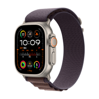 Apple Watch Ultra 2 蜂窝版 49mm 高山回环式表带 靛蓝色 大号 MRFG3CH/A