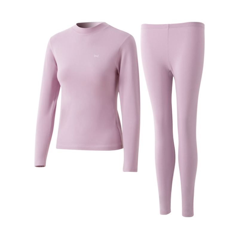 猫人保暖内衣男女士半高领保暖内衣套装舒适透气秋衣秋裤