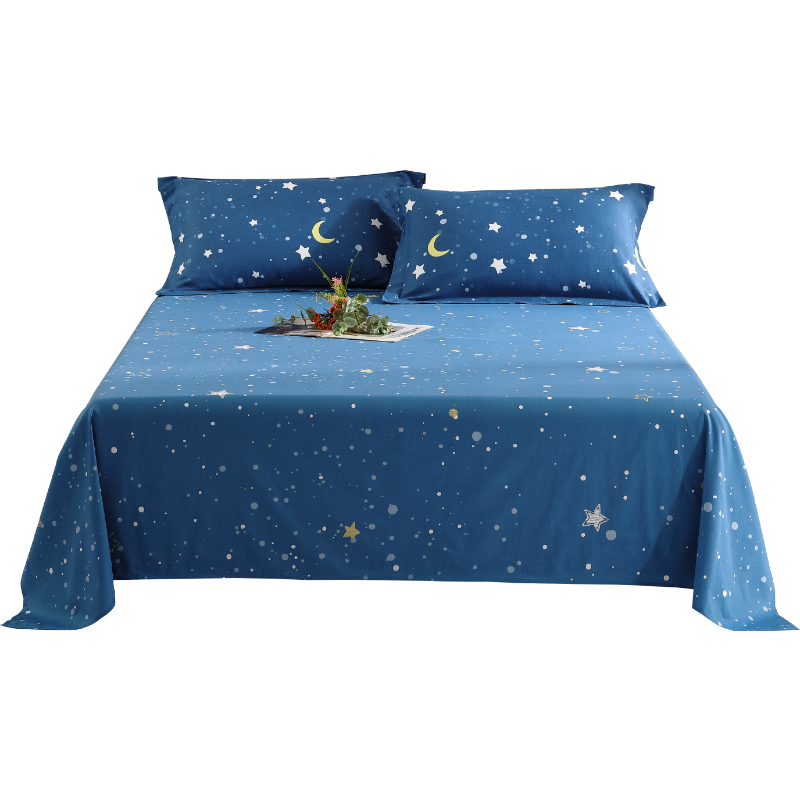 百丽丝家纺 全棉床单学生宿舍成人家用床罩床笠印花床品23年新品