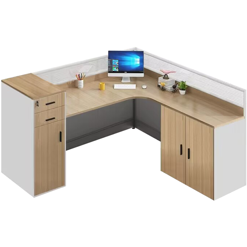 黎明屏风办公桌办公家具职员位电脑桌L型单人1800*1800*1200