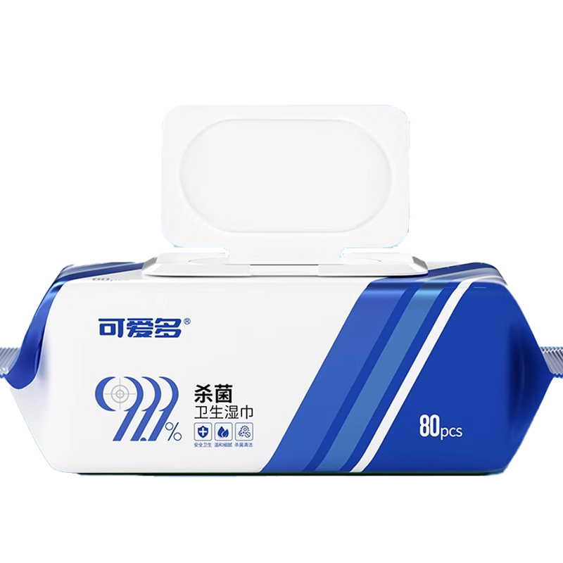 可爱多卫生湿巾消毒杀菌湿纸巾无酒精刺激孕妇儿童学生家庭装