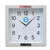 英鹏防爆壁挂式石英钟碳钢材质方形防水防尘采用霸王机芯7KG走时可靠办公室/食品加工厂/加油站