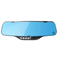 惠普后视镜行车记录仪 安霸A7 1080P高清夜视停车监控 hp F760 官方套餐+64G+降压线