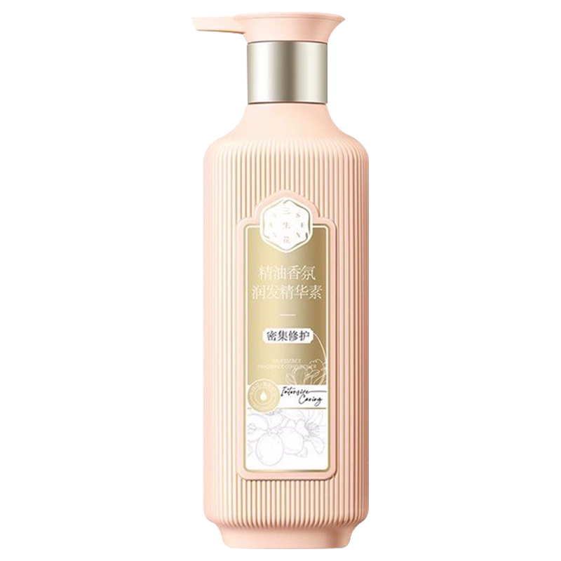 百雀羚三生花精油香氛密集修护精华素500ml 修护干枯毛糙护发素