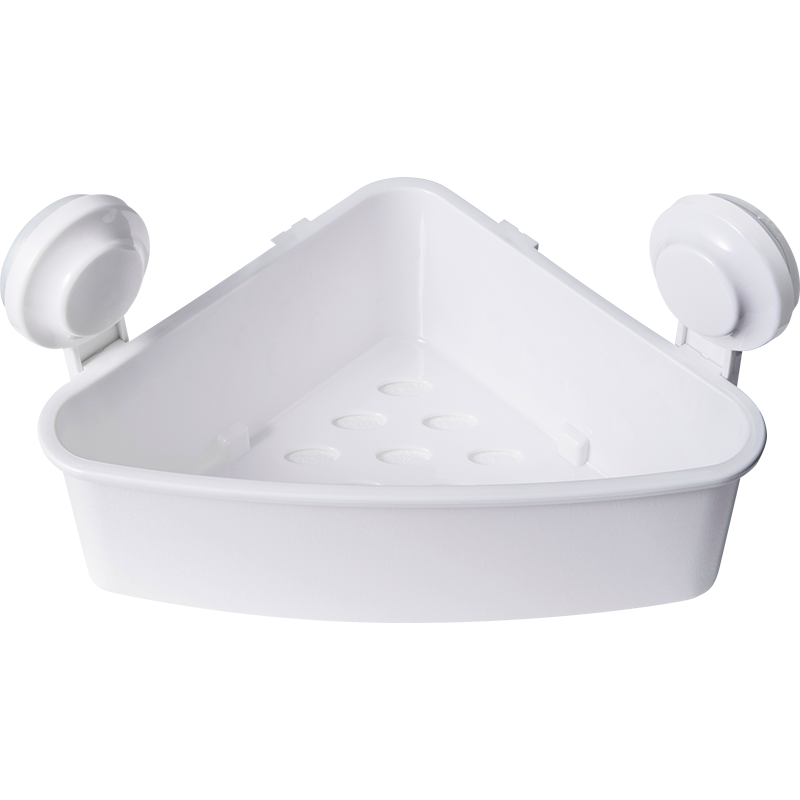 太力 免打孔吸盘三角卫生间置物架厕所三角架墙角壁挂洗手台浴室置物架收纳架