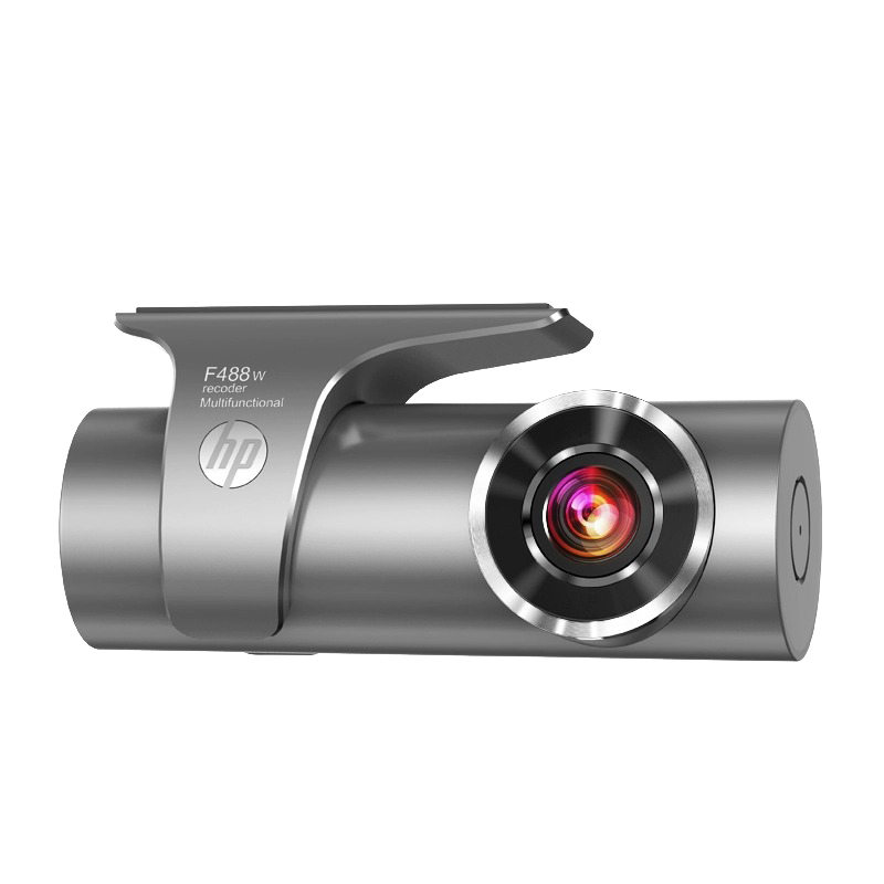 惠普F488W行车记录仪超高清夜视免走线360度全景停车监控2023新款官方标配+128G卡+降压线