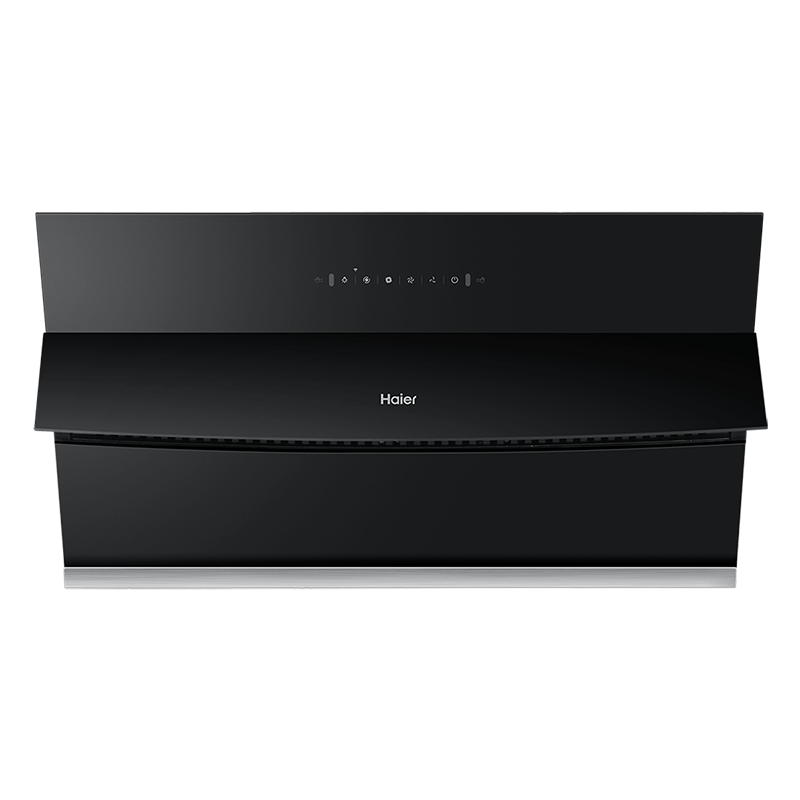海尔(Haier)油烟机家用侧吸式70厘米小尺寸出租房小户型适用 触摸屏全封闭五防电机侧吸烟机灶具套装 C1501