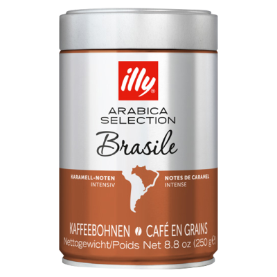 [临期特]意利(illy)咖啡豆巴西产区250g罐装[2024.08.02到期]意式黑咖啡 阿拉比卡中度烘焙 意大利进口