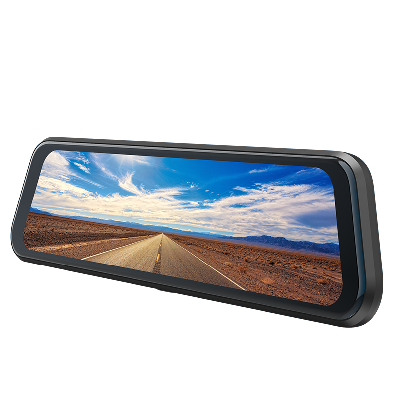 飞利浦 行车记录仪流媒体后视镜CVR1550单镜头高清夜视9.35英寸触屏摄像 标配前录[64G卡]