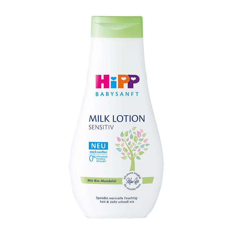 [原装进口]德国喜宝HiPP有机杏仁油牛奶婴儿儿童身体乳液润肤350ml秋冬季婴童润肤保湿滋润