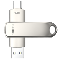 杰储(GCHUL)U150 冰山系列 256G USB3.1 双接口U盘/优盘 (计价单位:个) 银色