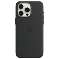iPhone 15 Pro Max 专用 MagSafe 硅胶保护壳 - 黑色