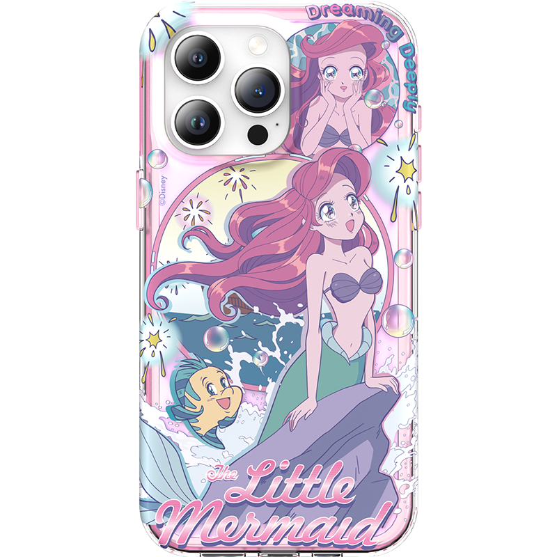 迪士尼适用苹果15手机壳卡通可爱在逃公主iPhone15promax双层防摔白雪公主爱丽儿辛德瑞拉少女心ins风软壳