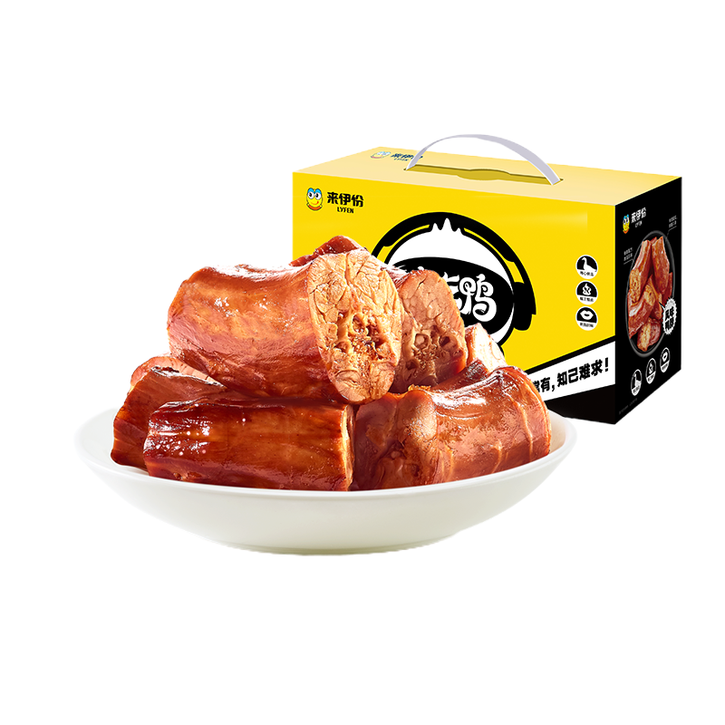 [69元任选13件]来伊份风味鸭脖80g肉类肉干肉脯网红即食卤味休闲小零食