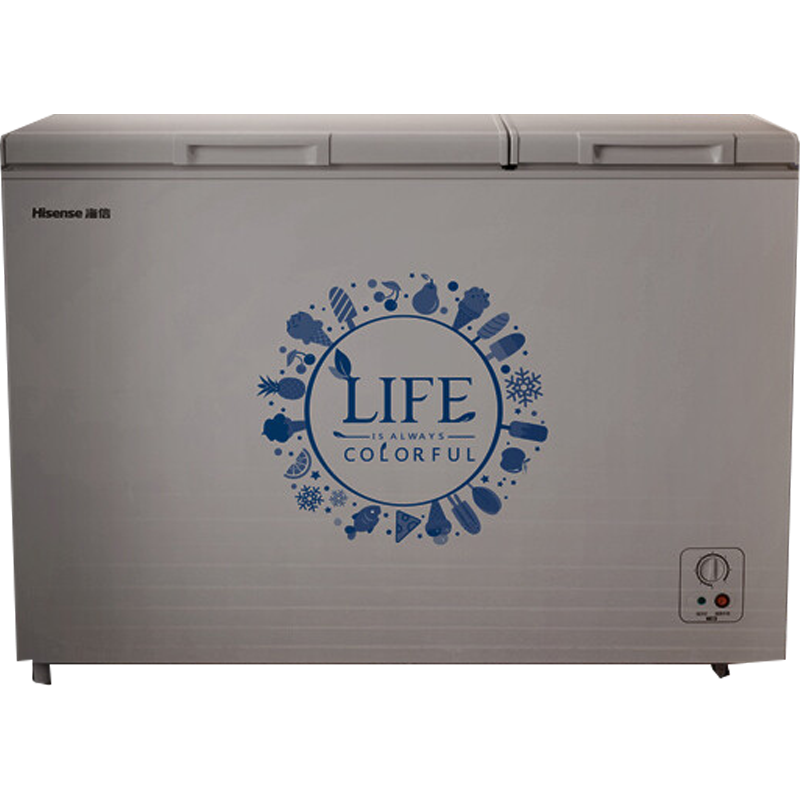 海信(Hisense) 冰柜家用双温大冷柜280升 商用冷藏冷冻柜大容量 一级能效保鲜柜BCD-280ND