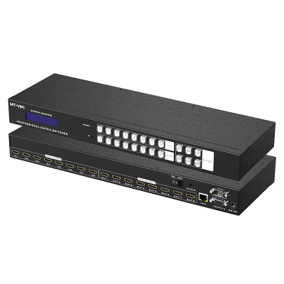 迈拓维矩 MT-HD88L hdmi矩阵8进8出高清4k音视频分配切换器解码器电脑笔记本会议服务器监控显示器投影仪切屏