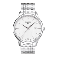 天梭(TISSOT)瑞士手表 俊雅系列腕表 钢带石英男表T063.610.11.037.00