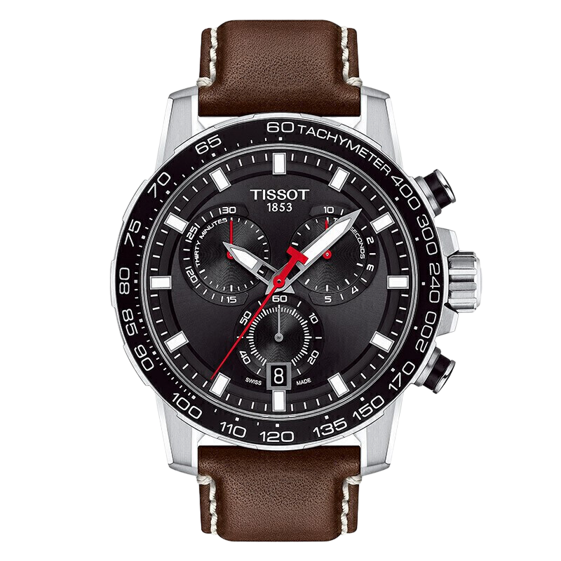天梭（TISSOT）瑞士手表 速敢系列腕表 皮带石英男表T125.617.16.051.01