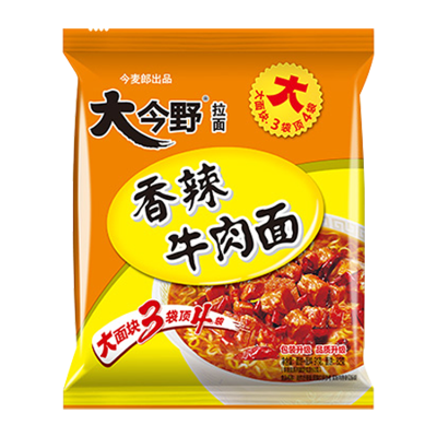 今麦郎 大今野方便面 香辣牛肉味91g*21袋 速食免煮泡面拉面