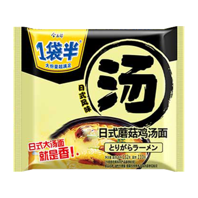 今麦郎 一袋半 蘑古鸡汤面*24袋 速食免煮泡面拉面