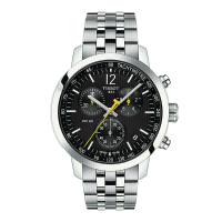 天梭(TISSOT)瑞士手表 骏驰200系列腕表 钢带石英男表T114.417.11.057.00