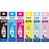 原装爱普生674打印机墨水6色六色 EPSON L801 L805 L810 L850 L1800 805 T6741