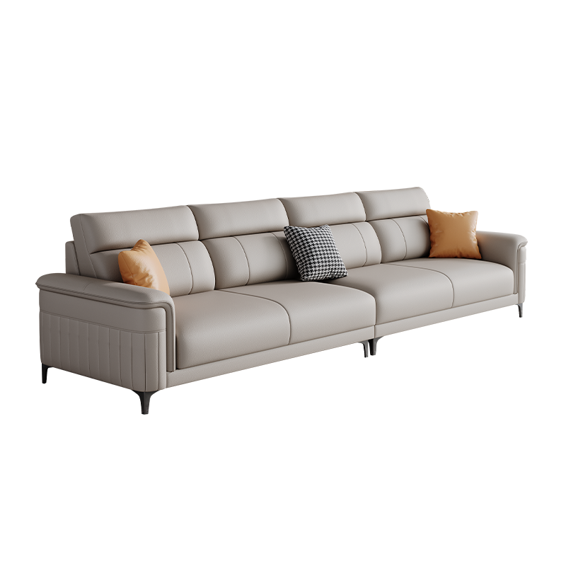 欧梵森 沙发现代简约皮艺沙发小户型猫爪皮双人客厅贵妃沙发组合套装网红款客厅家具沙发套装