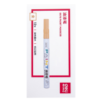 得力(deli)S576 细杆修补油漆笔记号笔 签字笔马克笔高光笔签到笔修补涂鸦笔轮胎笔