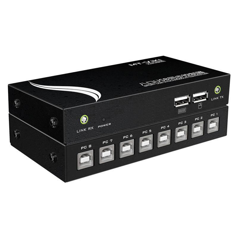 迈拓维矩MT-KM108-U 8口同步器1控8控制器多电脑共享USB鼠标键盘同步单独穿屏操作游戏工作室dnf地下城多开