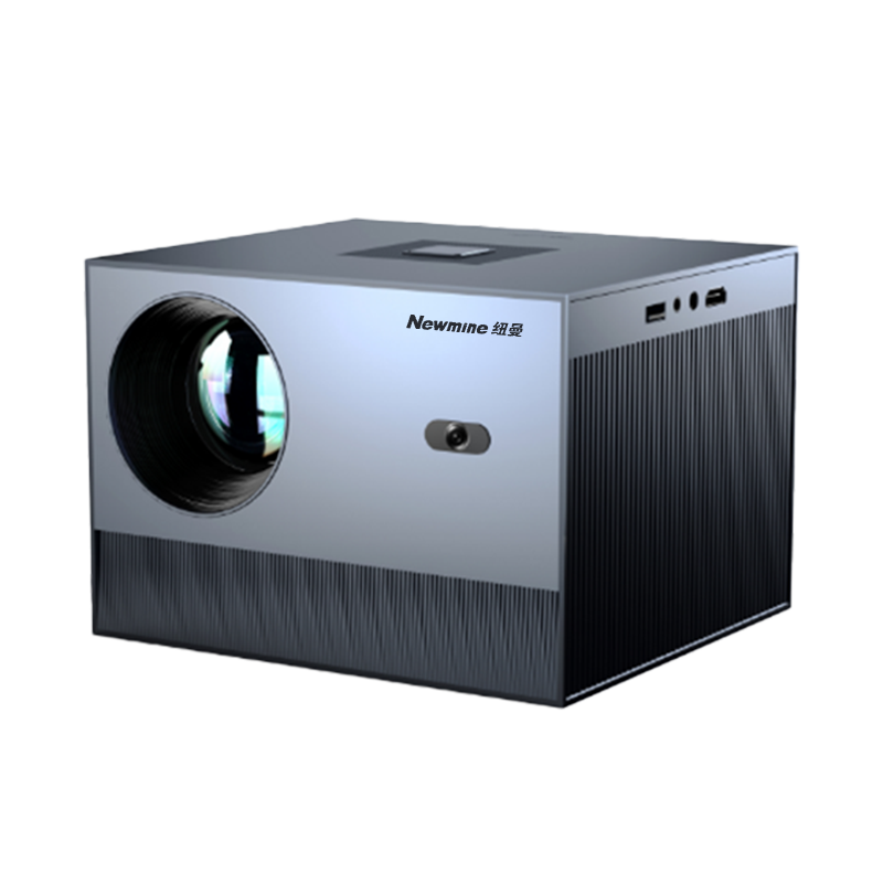 纽曼投影仪V9 远峰蓝标配+落地支架 家用白天超高清小型宿舍学生卧室家庭影院办公会议双人游戏瑜伽修身投墙鹰眼自动对焦便携不发烫会议室专用儿童学习
